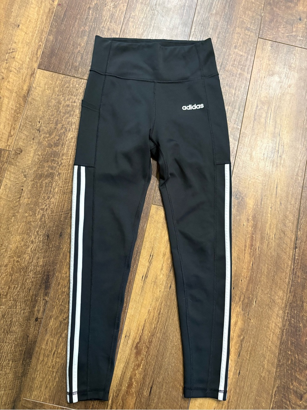 Adidas Women’s Aeroready Black 3 Stripe Active Leggings